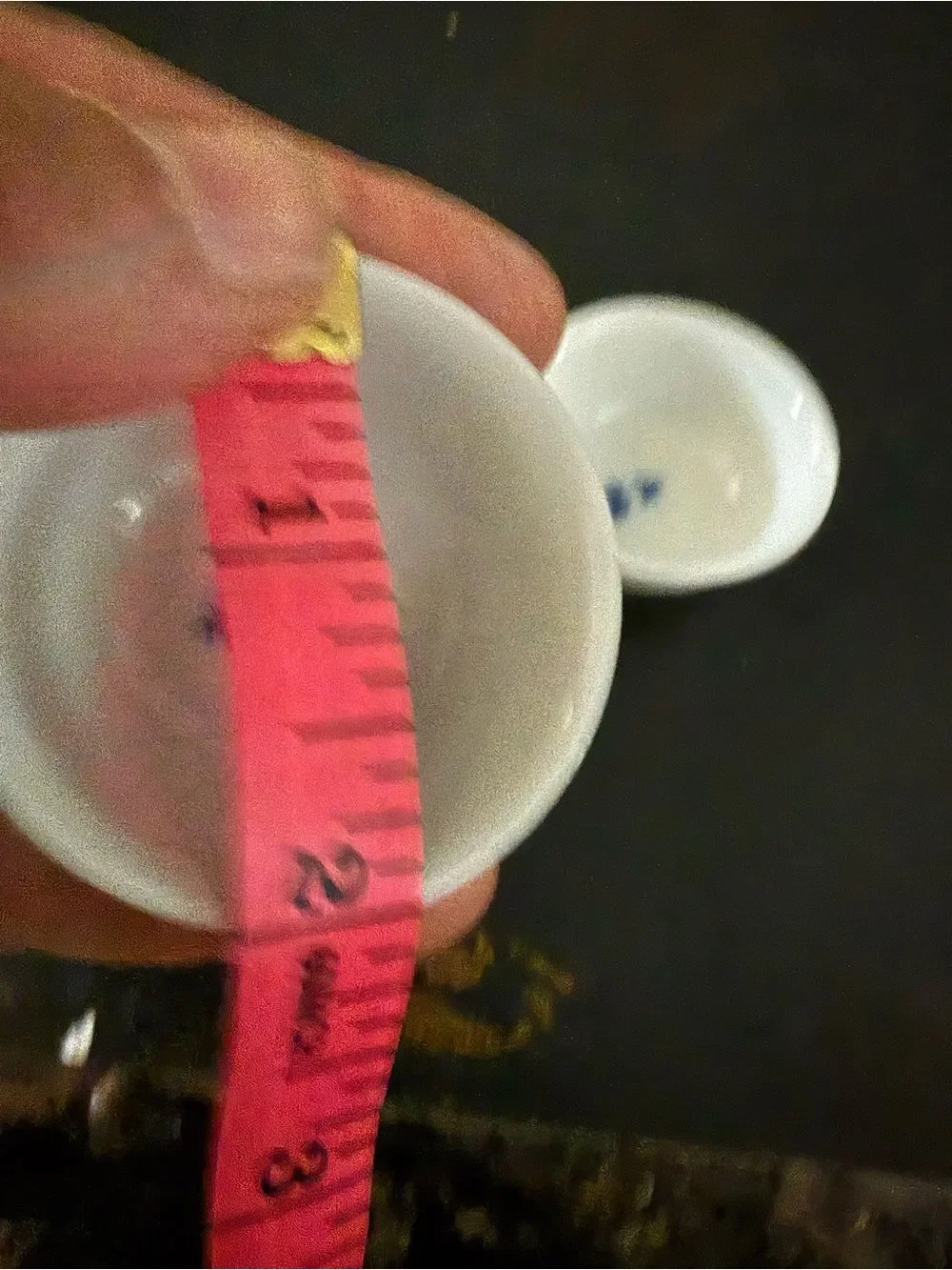 FINE Ceramic sake cup, made in Japan, pure white glazed, flare rim 2 Items